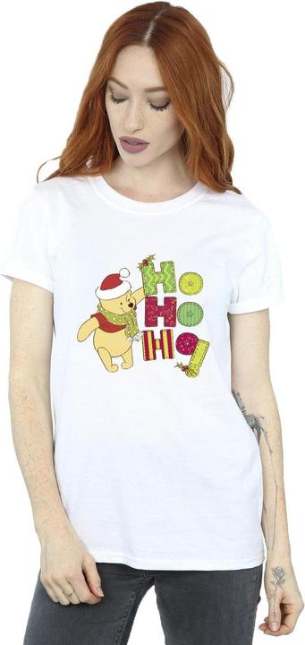 Immagine prodotto Disney Winnie The Pooh Ho Ho Ho Scarf Maglietta Ampia Donna (S)