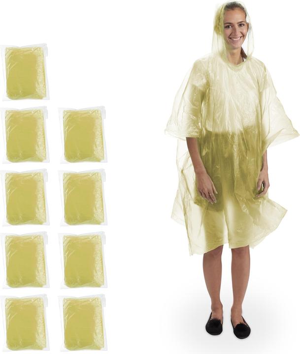Actual product image Relaxdays Rain Poncho Set of 10 (10)