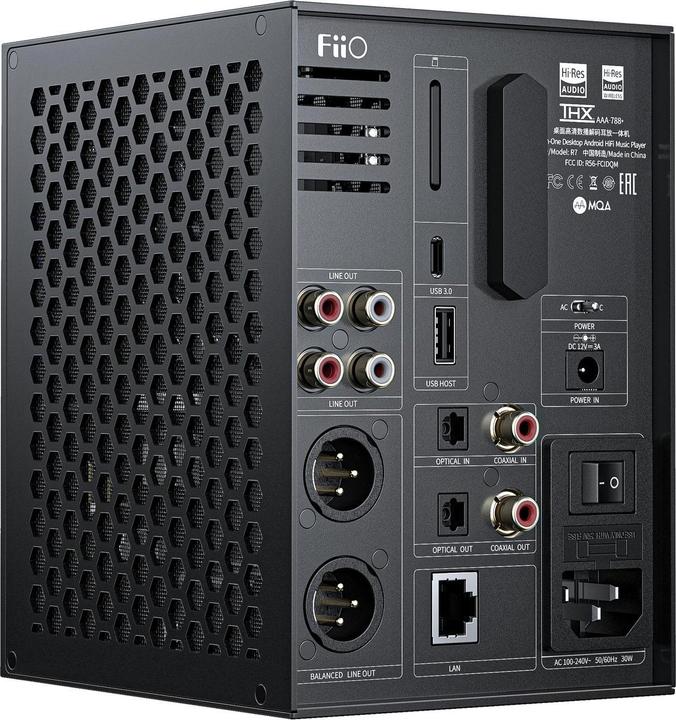 Actual product image FiiO R7 (USB-DAC, Display, Microphones, gain switch, Bluetooth, Wi-Fi)