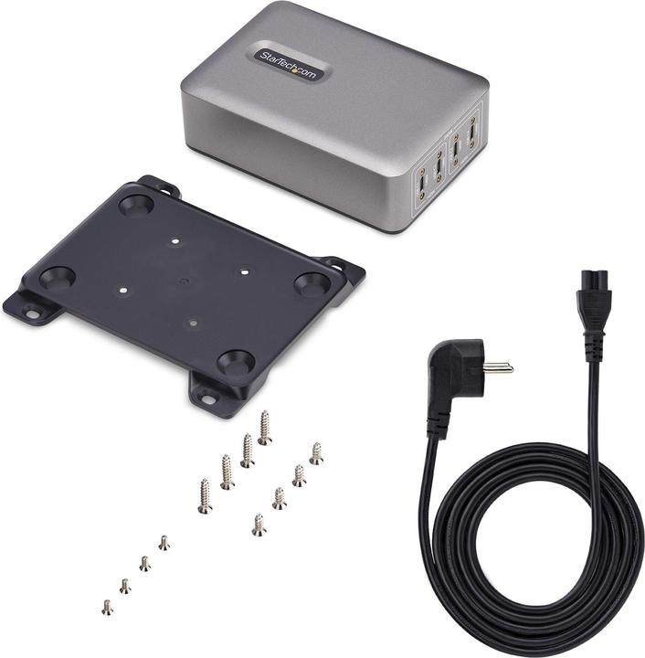 Immagine prodotto StarTech .com 424DEU-USB-C-CHARGER, Interno, AC, 28 V, 1,8 m, Grigio (240 W)