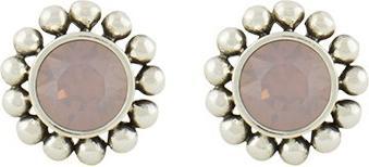 Steinkult Ohrringe "Amy" (Messing, Kristallstein, 18 Kt. Vergoldet, 925 Sterling Silber versilbert)