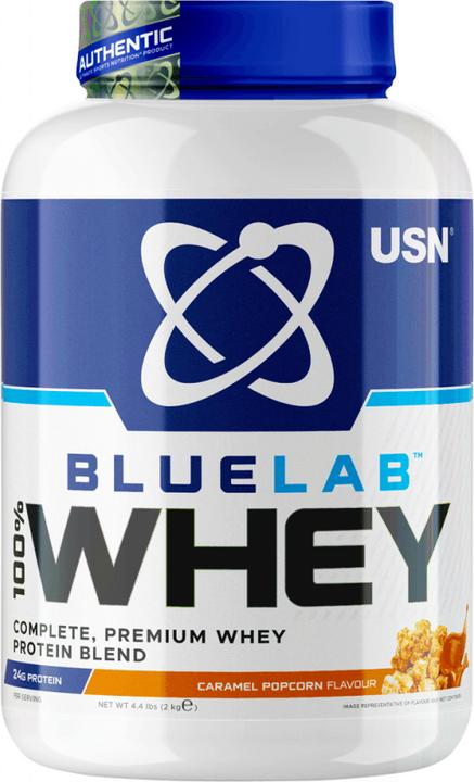 Actual product image USN Blue Lab 100% Whey Protein (Caramel popcorn, 1 pcs., 2000 g)