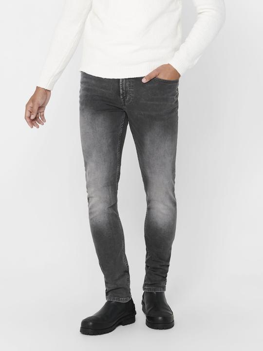 Produktbild Only & Sons ONSLoom Slim Zip Sweat Grey Slim Fit Jeans (34)