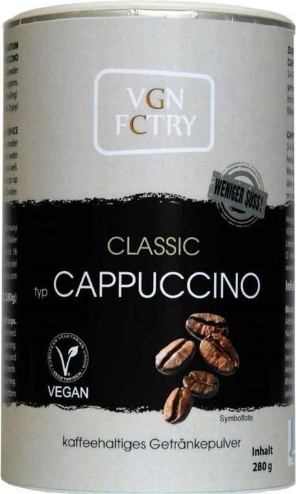 Vgn Fctry Instant Cappuccino Classic WENIGER SÜSS! (280 g)