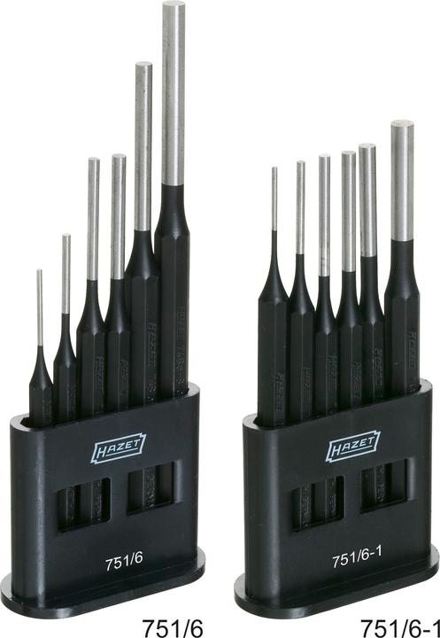 Actual product image HAZET Drift pin set 751/6 ∙ Number of tools: 6