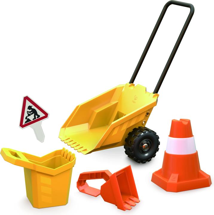 Actual product image Hape Sand toy set construction site with barrow 5 pieces