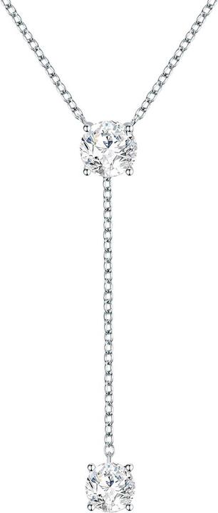 Produktbild Lulu & Jane Damen Messing verziert mit Kristallen von Swarovski® silber 42,0 cm Basiskette + 7,0 cm Verlängerung (Messing, 42 - 49 cm)
