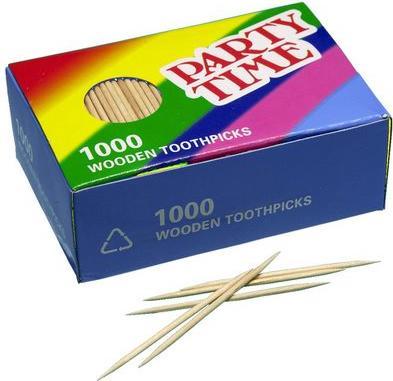 Immagine prodotto Party TIME stuzzicadenti rotondo in legno 1000 (5000 x)