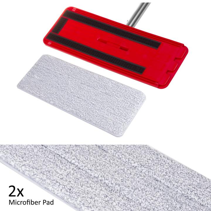 Actual product image Greenblue Flat broom + bucket + telescopic pole + 2 x Microfiber mat 5.7 L floor cleaning XXL set swivel head (1 pcs.)