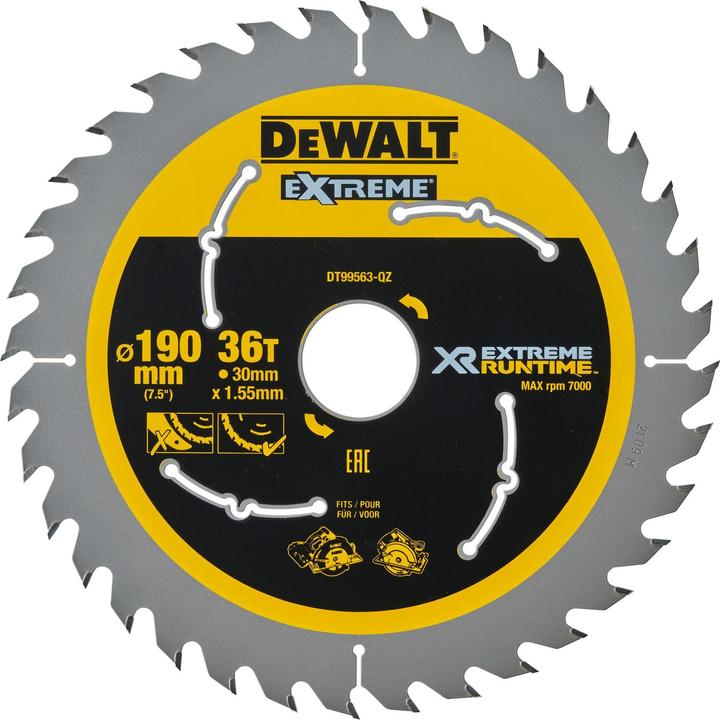 DeWalt Circular saw blade hand circular saw 190/30mm 36WZ/FZ