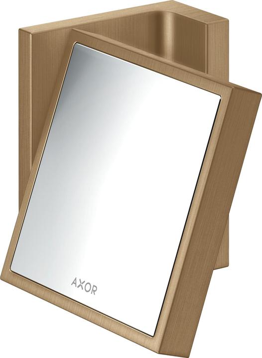 hansgrohe AXOR Universal Rectangular Rasierspiegel, Vergrösserung 1,7-fach, neigbar, Rahmen Metall