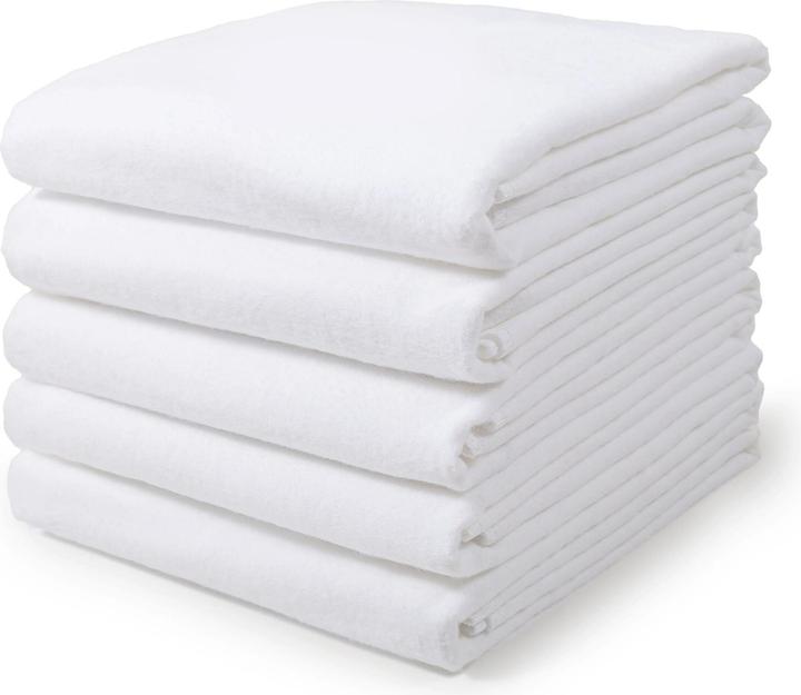 Image du produit Makian Draps en molleton Lot de 5 draps en molleton 80 x 80 - Blanc (80 cm, 80 cm)