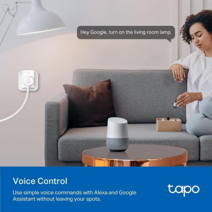 Actual product image Abus TPLLTAPOP110 E - TP-Link Tapo P110 Smart Plug Type E Wi-Fi with Energy Monitoring