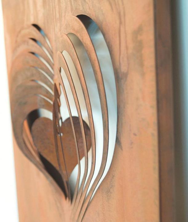 Image du produit Trenddeko Fiches de jardin aspect rouille noble Welcome