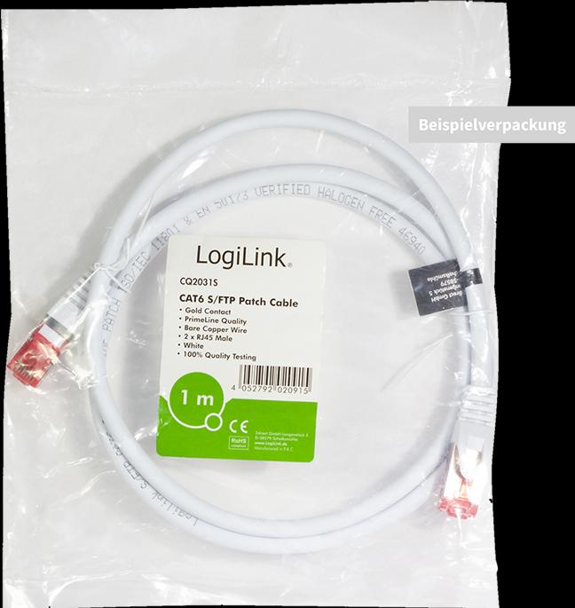 Produktbild LogiLink Netzwerkkabel (S/FTP, CAT6, 1.50 m)