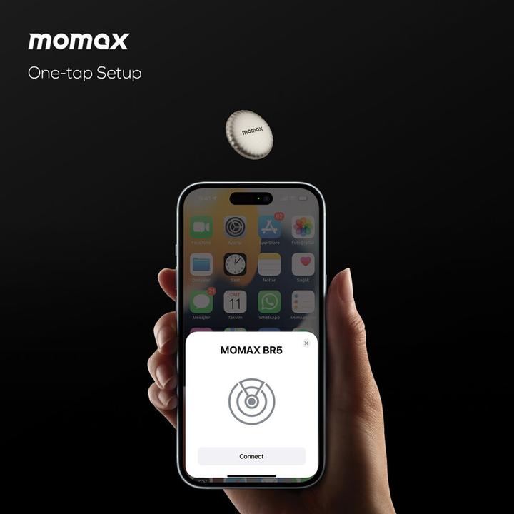 Produktbild Momax PinTag Find My Tracker Titanium