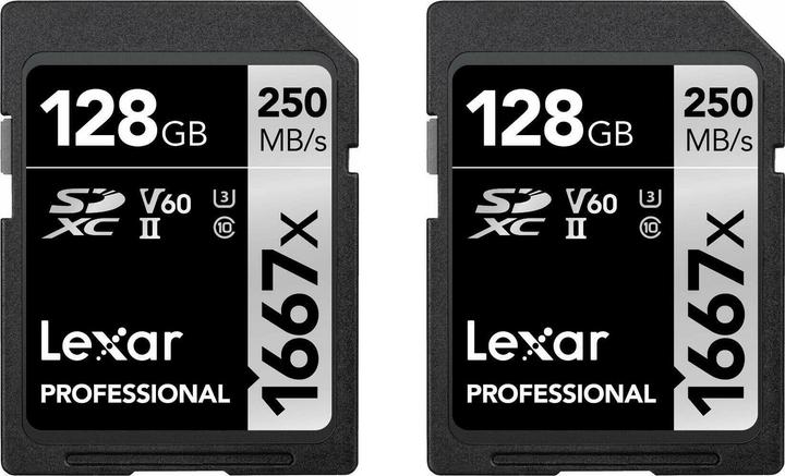 Lexar Professional (128 GB, SD, U3, UHS-II)