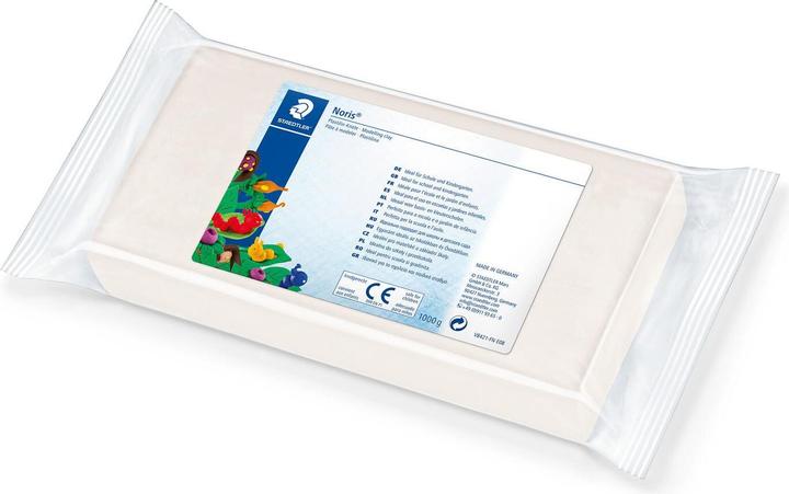 Actual product image Staedtler Plasticine Modelling Clay 1kg white Noris