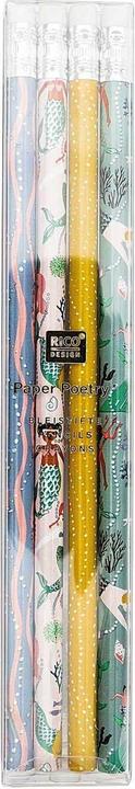 Image du produit Rico Design Bleistift Meerjungfrau 4 Stück, Schwarz (HB, 4 x)