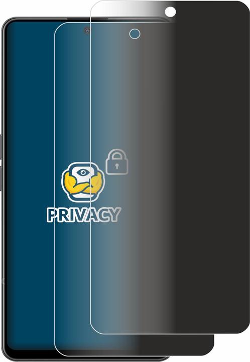 Actual product image BROTECT Anti-spy privacy film Blue light protection film (2 Piece, Oppo Find X3 Lite 5G)
