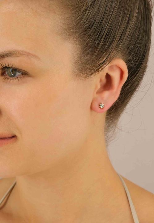Image du produit Muau Boucles d'oreilles monture 6 poignées (Or jaune 750/18K)