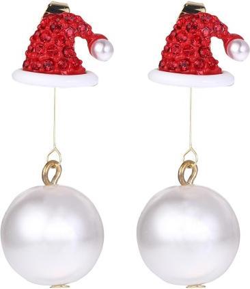 Produktbild Snazzy Santa Ohrenringe Santa Hut mit Weihnachtskugeln von
