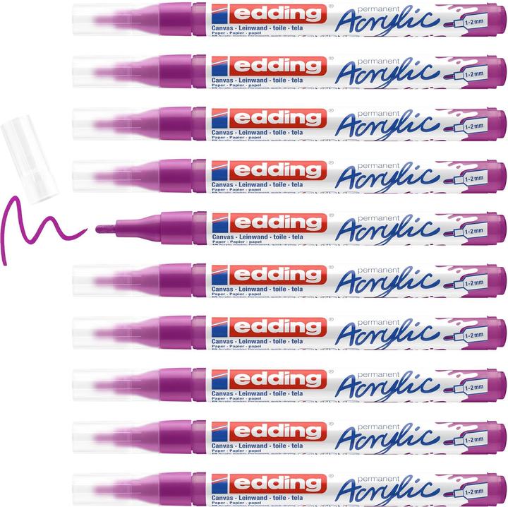 Actual product image Edding Acrylic marker 5300 Fine (Berry, 2 mm, 1 x)