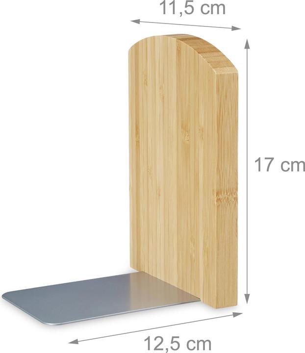 Immagine prodotto Relaxdays Set da 2 fermalibri (11,5 x 12,5 x 17 cm)