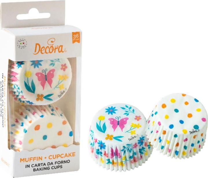 Actual product image Decora Caissettes à Cupcakes - Papillons (36 pcs) (5 cm)