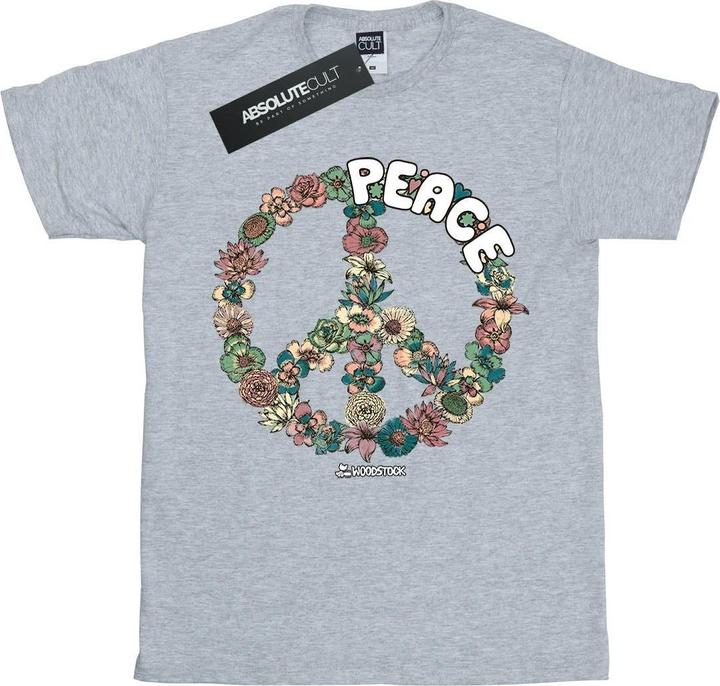 Woodstock Floral Peace TShirt Jungen