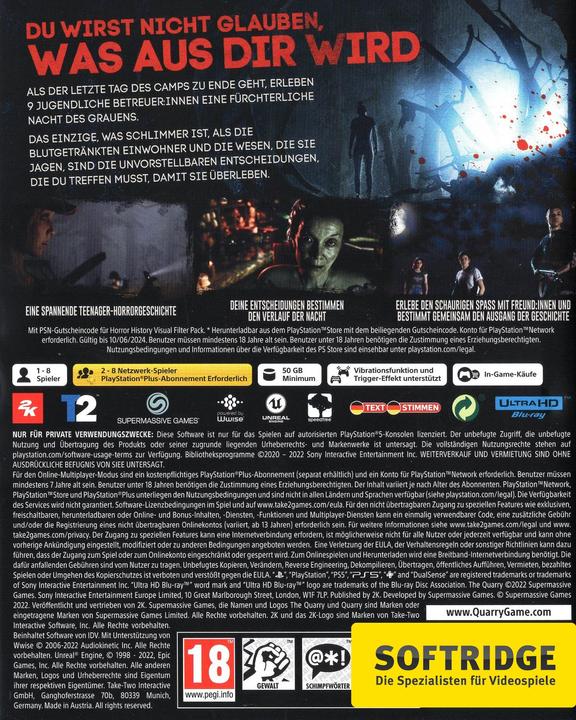 Produktbild 2K Games The Quarry (PS5, DE)