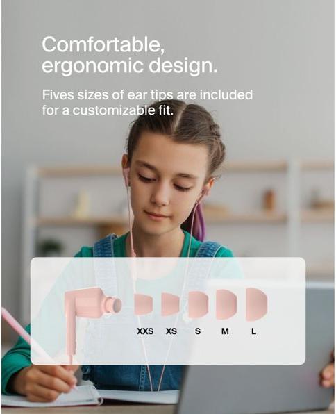 Produktbild Belkin Rockstar In Ear Kopfhörer Kabel, USB-C, rosa G3H0002hqPKV2 (NC, Kabelgebunden)