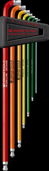 Image du produit PB Swiss Tools Winkelstiftschlüssel-Satz PB 2222.LH-6 RB