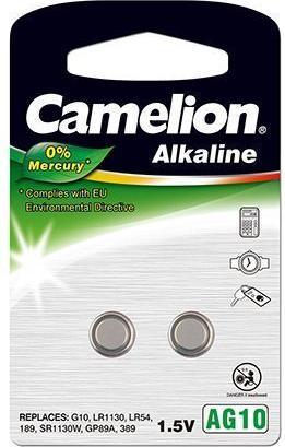 Produktbild Camelion AG10, LR54, LR1130, 389 Alkaline (2 Stk., AG10, 78 mAh)