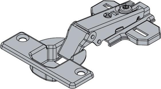 Actual product image Hettich SlideOn Topfscharnier zum Aufschrauben 35 mm vorliegend