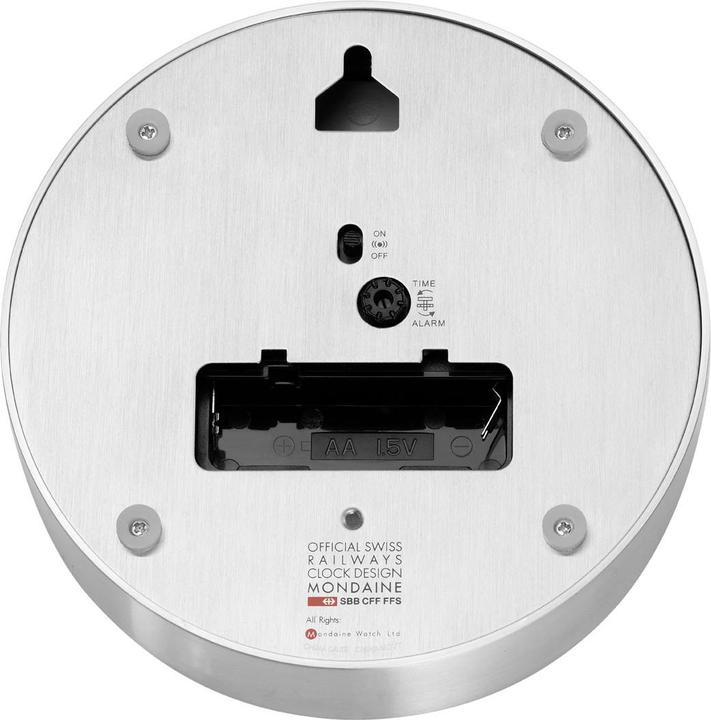 Produktbild Mondaine Wanduhr/Tischuhr mit Alarm-Funktion
