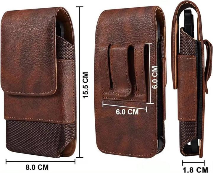 Produktbild Cover-Discount Nylon - Leder Gurttasche mit Kartenfach braun / M