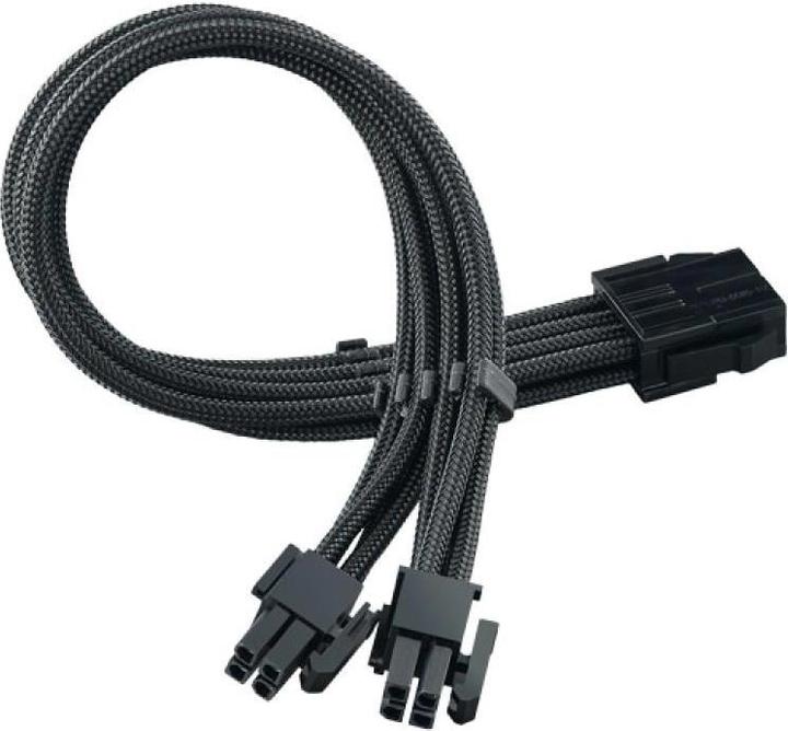 Silverstone Power Extension Cable 8-8(4+4)Pin 0.08mm Black