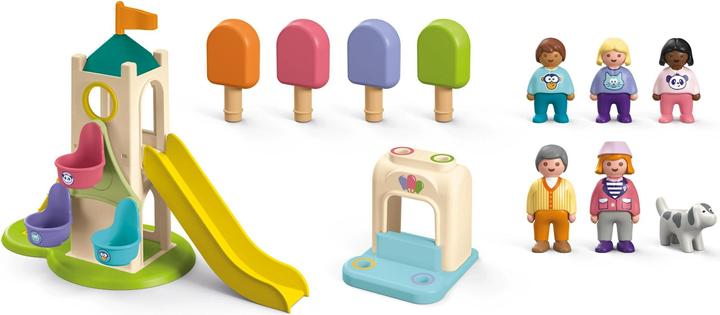 Image du produit Playmobil 1.2.3 : Tour d'expérience avec stand de glace (71703, Playmobil 1.2.3)