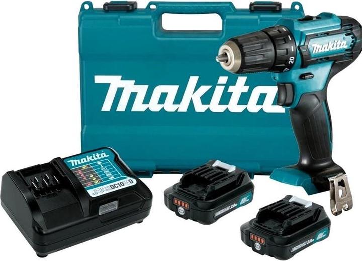 Image du produit Makita Perceuse-visseuse sans fil DF333DWAE 10,8V 2x2,0Ah (Fonctionnement sur batterie)