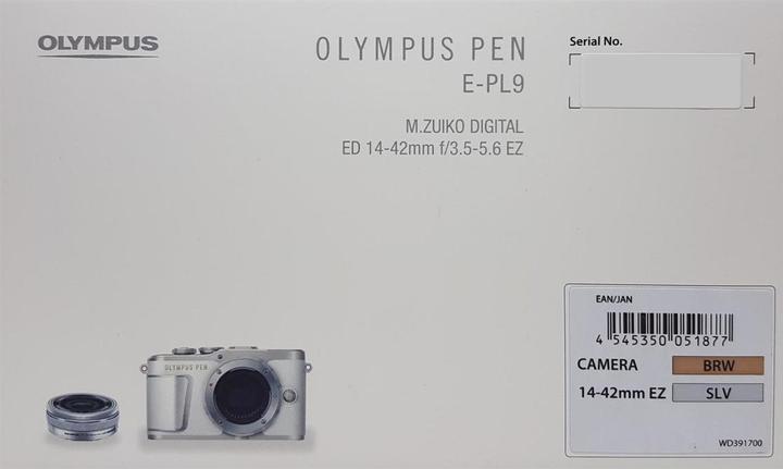 Actual product image Olympus PEN E-PL9 Kit (14 - 42 mm, 16.10 Mpx, Micro Four Thirds)