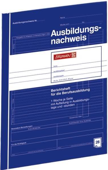 Actual product image Report booklet Training record daily DIN A4 80g/m² 28 sheets (28 x)