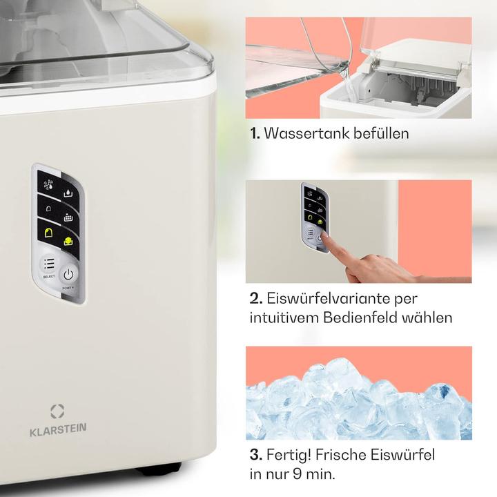 Actual product image Klarstein Ice Cube Maker Cream