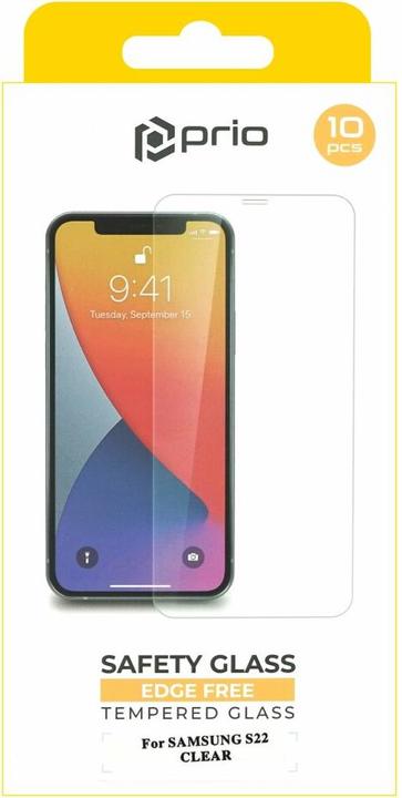 Actual product image prio 10x bulletproof glass clear for Samsung S22 (10 Piece, Samsung Galaxy S22 5G)