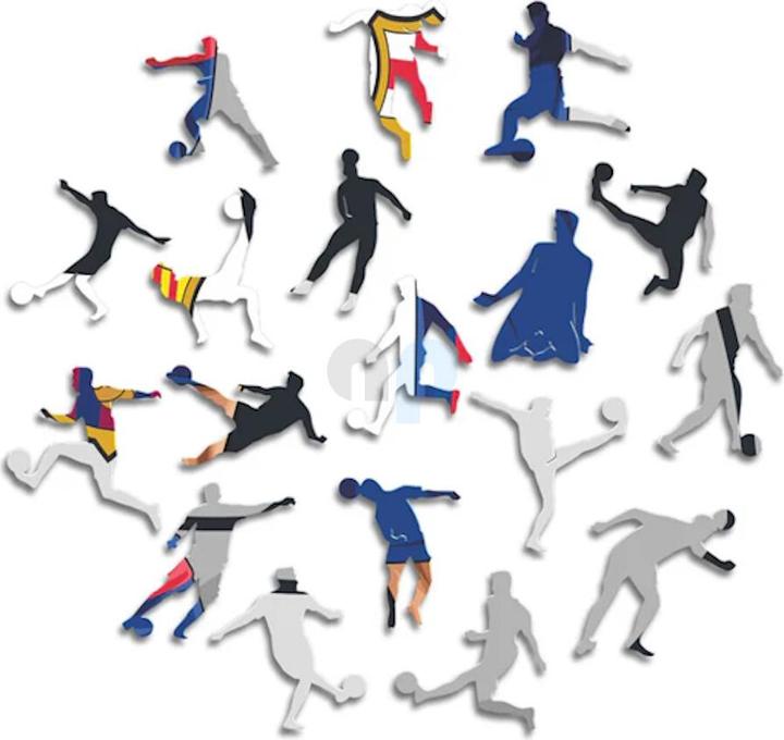 Image du produit Iconic FC Barcelone - Robert Lewandowski - puzzle en bois taille S (150 pièces) (150 pièces)