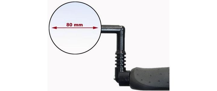 Actual product image Mirrycle e-bike rear view mirror