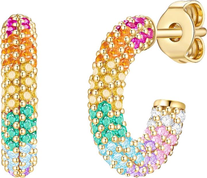 Actual product image Glanzstücke München Ladies Sterling Silver Cubic Zirconia Yellow Gold - 29071 (Sterling Silver)