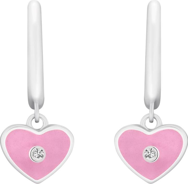 Produktbild Prinzessin Lillifee Ohrschmuck für Mädchen, 925 Sterling Silber, Zirkonia (synth.) | Herz (925er Silber)