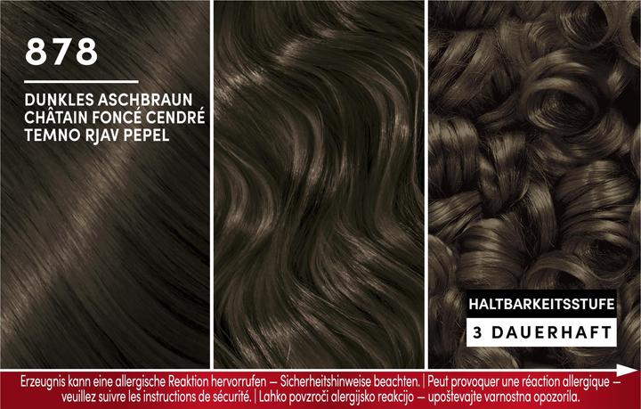 Actual product image Schwarzkopf Brillance Intensive Colour Cream 878 Dark Ash Brown (878 Dark ash brown)
