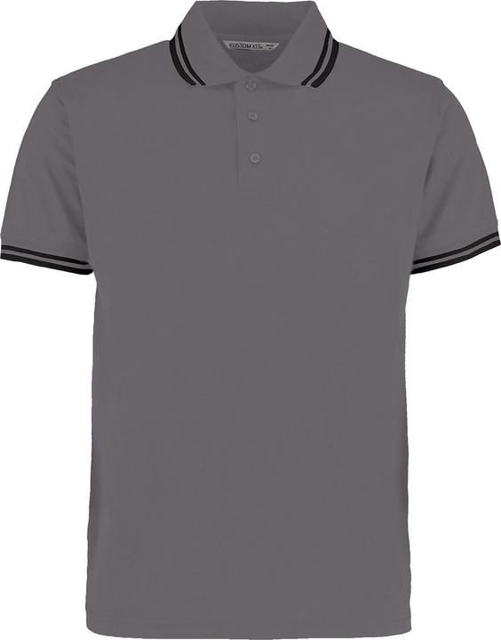 Actual product image Kustom Kit Mens Tipped Cotton Pique Polo Shirt (M)